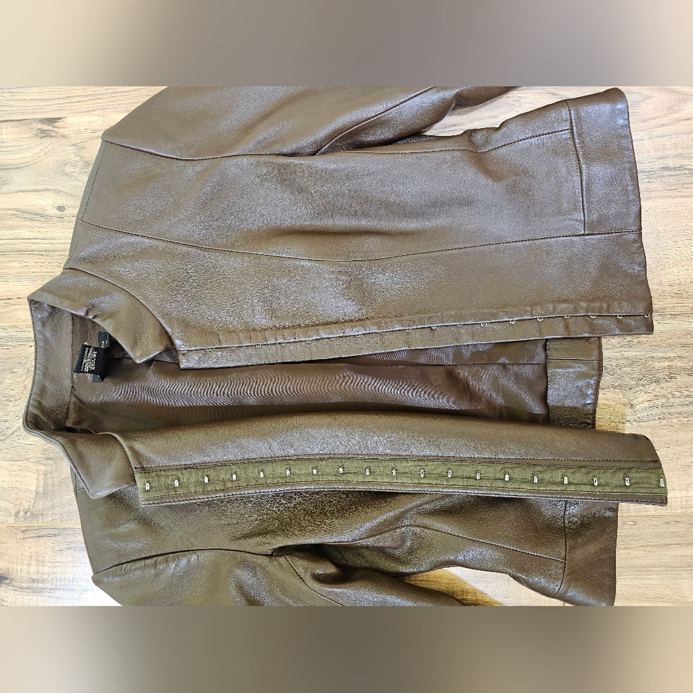 BCBGMaxAzria Leather Jacket - Picture 8 of 14